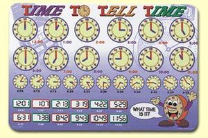 Learn About Money + Time to Tell Time - 2 Placemats