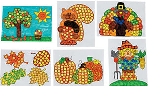 Fall Time Dot Marker Activity Sheets