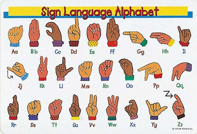 Sign Language Placemat