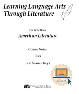 Ebook: Course Notes/Tests for American Literature- Gold Book