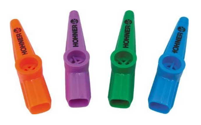 Kazoos, Set of 4 Hohner kazoos