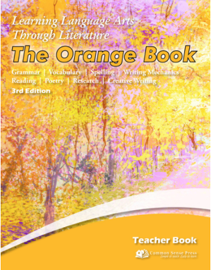 Ebook: Learning Language Arts, Orange Book -  Teacher Book, 4th Grade